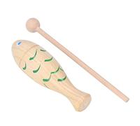 aqxreight Instrument à Percussion Instrument de Musique en Bois Portable en Forme de Poisson pour Enfants en Bas âge Les Rouges Différents et Musicaux Ont des Couleurs en Forme de Poisson Unique Qui