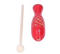 aqxreight Instrument à Percussion Instrument de Musique en Bois Portable en Forme de Poisson pour Enfants en Bas âge Les Rouges Différents et Musicaux Ont des Couleurs en Forme de Poisson Unique Qui