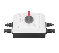 aqxreight Interrupteur Solaire d'isolateur Photovoltaïque DC, Déconnexion Isolée 1500 V 32 A 4P pour Systèmes Solaires RV Marins Hors Réseau, Protection de Module Nominale IP66 (2 en 1)