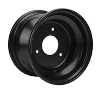 aqxreight Jante de Roue 16 X 8 00-7 en Alliage D'aluminium Robuste pour VTT, UTV, Voiturettes de, Karts, 3 Trous, Noire, Remplacement, Mise à Niveau, Accessoire Durable pour Véhicule