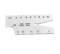 aqxreight Jauge de Filetage en Acier Inoxydable, Outil de Mesure à 29 Degrés pour l'inspection du Filetage, la Jauge de Meulage, la Configuration des équipements de Travail du Bois et des Métaux