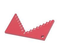 aqxreight Jauge de Profondeur de Marche en Alliage d'aluminium, Surface Anodisée Rouge, Scie à Table et Plans d'établi, Jauge de Profondeur de Routeur, Matériau Résistant et Facile à Fabriquer,
