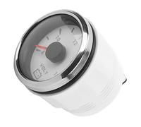 aqxreight Jauge de Tension pour Bateau Marin RV, 52mm, Pointeur 8-16V, Rétro-éclairage 7 Couleurs, Voltmètre étanche IP67 9-32V (White)