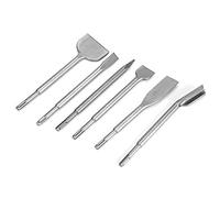 aqxreight Jeu de 6 Pièces Plus Marteau Burin pour Carrelage Mural en Béton et Démolition de Maçonnerie Ciseaux en Acier trempé Compatibles avec les Marteaux Perforateurs pour un Usage Professionnel