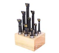 aqxreight Jeu de Barres d'alésage de 12 Mm en Acier Rapide avec 9 Options de Longueur, Idéal pour le Maintien des Outils de Tour CNC et un Rangement Pratique