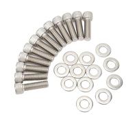 aqxreight Jeu de Boulons à Tête en Acier Inoxydable, 12 Pièces, pour Moteurs 265 283 302 305 327 350 383 400