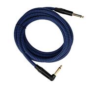 aqxreight JORINDO Cordon d'ampli de Guitare électrique Câble de Guitare Câble d'instrument de 6,35 Mm Tête Plaquée or avec Coque Noire JD6219 Mélangeur approprié Amplificateur de Transmission