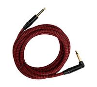 aqxreight JORINDO Cordon d'ampli de Guitare électrique Câble de Guitare Câble d'instrument de 6,35 Mm Tête Plaquée or avec Coque Noire JD6219 Mélangeur approprié Amplificateur de Transmission