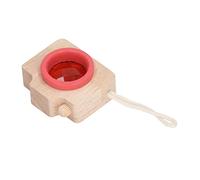 aqxreight Jouet à Lentille Prisme pour Enfants, Effet œil d'abeille, Conception de Caméra, Jouet Scientifique éducatif, Kaléidoscope Portable en Bois, créativité (Rouge)