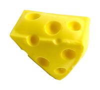 aqxreight Jouet à Presser Le Fromage, Soulagement du Stress, Décompression, Forme Alimentaire Réaliste, Modèles de Fromage Artificiel pour Le Bureau, Les Voyages, la Maison, Un Attrayant, Immersif,