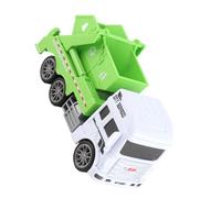 aqxreight Jouet de Camion à Ordures pour Enfants, Véhicule d'assainissement en Plastique Inertiel avec Design, Jouet éducatif pour Garçons et Filles, Apprentissage du des Déchets (Camion