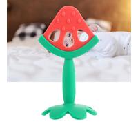 aqxreight Jouet de Dentition en Silicone en Forme de Fruit pour bébé, Apaise les Gencives des Bébés, Jouet de Dentition Lavable pour nouveau-né, à la Fraise, c'est une Qui a des Caractéristiques