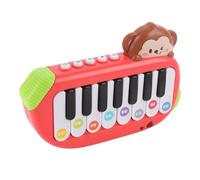 aqxreight Jouet de Piano électronique pour Enfants Jouet de Clavier de Piano Miniature de Poche éducatif Précoce d'instrument de Musique Multifonctionnel pour Enfants Rouge Stimulant la créativité