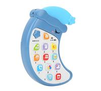 aqxreight Jouet de TéléPhone pour Enfants en Forme de Lune, Jouet éducatif de Dentition pour TéléPhone Portable avec Effet Musical, Cadeau Bleu A A Cette Musique Durable de Faite de Matériaux Sûrs
