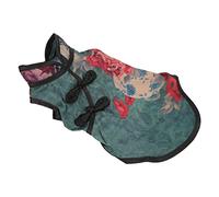 aqxreight Jupe Cheongsam pour Animaux de Compagnie, Douce et Exquise, Pivoine Rétro, Jupe de Style Chinois pour Petits Animaux de Compagnie, Lapin ChinchillaL Confortable Est Doux et Nocif pour Le (M)