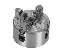 aqxreight K72-80 Mandrin à 4 Mâchoires Mandrin de Tour Manuel en Acier Rapide Accessoires de Tour de Bricolage 4000r/min Force de Serrage de 80 Mm / 3 15 Pouces de MateMandrin à 4 MâchoiresMandrin