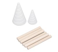 aqxreight Kit d'antenne en Cuivre d'électroculture 9 Pièces pour Le Jardinage, Piquets en Fil spiralé pour Stimuler la Croissance des Plantes, Utilisation Intérieure et Extérieure, Améliore la