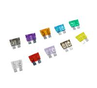 aqxreight Kit d'assortiment de Fusibles de Voiture de 100 Pièces Fusibles Automobiles de Type Lame Standard et Mini Taille 2/3/5/7,5/10/15/20/25/30/35A de Remplacement pour Voitu