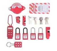 aqxreight Kit de Consignation Électrique avec 4 Cadenas de Sécurité pour