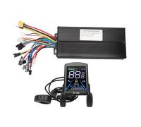 aqxreight Kit de Conversion de Vélo électrique 40A Contrôleur de Moteur à Onde Sinusoïdale 3 Modes Panneau d'écran Couleur S-100 Poignée d'Accélérateur 20X 8 Aimants Panneau de Capteur