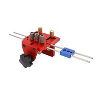 aqxreight Kit de Gabarit de Cheville à Centrage Automatique, Ensemble de Gabarit de Chevilles pour le Travail du Bois, Localisateur de Perçage Réglable, Outil de Perforateur, établi incliné sur