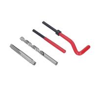 aqxreight Kit de Réparation de Filetage, M8 X 1.25 Ferce et Outil D'insertion de Compensation Fine Filetage, 30 PCS Outils de Réparation Automobile Universels, en Acier et Plastique à