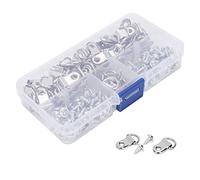 aqxreight Kit de Suspension pour Tableau 80 Pièces, Crochet Simple en Fer, Attaches à Vis pour Suspension D'Image, Durée de Vie et Kit de pour Photo Eno, de Fil de pour Image, Ensemble de pour
