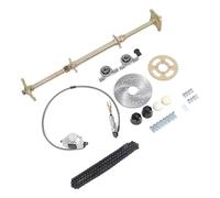 aqxreight Kit D'essieu en Direct Arrière GO Kart Assette D'essieu de 32 Pouces avec 428 37t Sprocket 7,5 Pouces de Disque de Freinage pour ATV Quad Drift Trike
