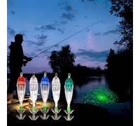 aqxreight Lampe de Pêche LED sous-Marine étanche, Leurre de Poisson, Lampe Attirante avec Crochets de Gabarit de Calmar, Empêche Les Fuites de Lumière Serrée pour Attirer Les Joints d'éclairage