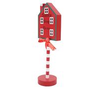 aqxreight Le Père Noël de Noël Arrêtez Ici Signe avec des Lumières LED Faire la Batterie Faire du Bilan de Decor Tablet Decor pour des Fêtes de la Maison de Fête de Vacances. Prendre. approprié.