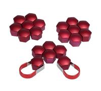aqxreight Lot de 20 Cache-écrous de Roue de Voiture Universels en Plastique chromé de 17 Mm, Capuchons de Boulons pour Roues de Référence de 17 Mm avec écrous MK4