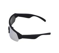 aqxreight Lunettes de Cyclisme Lunettes de Soleil Intelligentes de Sport avec Verres Polarisés IPX4 étanche 5.3 sans Fil pour la Course à Pied Vélo Scooter Appels Musicaux (Argent électrolytique)