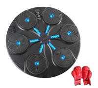 aqxreight Machine de Boxe Musicale Intelligente avec BT équipement d'entraînement de Mise au Point sur Cible de Boxe Murale Vitesse/Mode Réglable avec Lumière LED pour Enfants Adultes Stimule la
