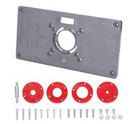 aqxreight Machine de Gravure sur Bois en Plastique ABS, Planche à Rabat, Outil de Fraisage et de Rainurage, Machine de Découpage, Outil de Travail du Bois, Plaque d'insertion de Table de Routeur