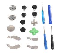 aqxreight Manette de Manette 15 en 1, Accessoires de Remplacement pour de Jeu en Acier Inoxydable, Pièces de de Jeu pour One, Identique à l'accessoire Exact 1698 Convient pour