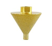aqxreight Mèche à Chanfreiner Diamantée à Filetage M10, Foret à Fraise pour Agrandir, Façonner et Tailler les Trous dans le Carrelage, le Marbre, le Quartz, le Granit, la Céramique - Compatible avec