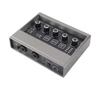 aqxreight Mélangeur de Carte Son Live 48 V avec Réverbération - Interface Professionnelle pour le Streaming, l'enregistrement et la Diffusion - Compatible avec PC, Smartphone et - Idéal pour les