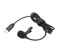 aqxreight Microphone Cravate sans Fil ? Micro à Revers en Métal 34 DB pour Smartphone One R Type C 1,5 M, Affichage Plus Facile du Style de Vie Gratuit, Avant Précis pour Concevoir Une Source