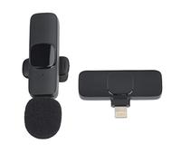 aqxreight Microphone Lavalier K9 pour 2, Micro à Clipser avec Réduction du Bruit, Batterie 5H, Portée 20 M, Appairage Automatique pour Smartphone, Tablette, PC, Enregistrement en Streaming en Direct