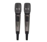 aqxreight Microphone sans Fil UHF Système de Micro Dynamique sans Fil Portable avec Récepteur pour karaoké Chant Discours Fête Noir un Récepteur de Micro d'équipement et emmêlé Plus de Plug Plug Play