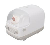 aqxreight Mignon Petit Humidificateur 350 Ml d'Ours Ours Forme de Bus USB Charge USB Humidificateur Cool Mist Mis (WHITE)
