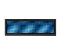 aqxreight Mini Badge Nominatif Numérique LED Étiquette de Message Défilante Personnalisable pour les événements, les Conférences et les Lieux de Travail Panneau d'affichage Réutilisable avec (BLUE)