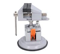 aqxreight Mini étau d'établi, Pince d'établi Rotative Universelle à 360 Degrés avec Base à Ventouse de 132 Mm pour l'artisanat de Bricolage, la Sculpture de Bijoux et la Réparation électronique