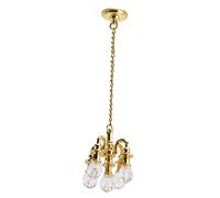 aqxreight Mini Lampe pour Maison de Poupée, Aspect Vif et Réaliste, Petite Lumière Antirouille, Meubles Miniatures pour la Décoration de Cadeaux, l'or Est Parfait pour la Poupée et Est Une Mini