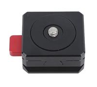 aqxreight Mini V Lock V Mount Plaque de Dégagement Rapide en Alliage d'aluminium Plaque de Dégagement Rapide avec Mécanisme de Verrouillage Automatique en Pouces et Support de clé attaché, la Base