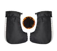 aqxreight Mitaines Thermiques Coupe-Vent pour Guidon de Vélo, Couverture de Guidon Chaude pour Vélo électrique, Peinture Réfléchissante, de sécurité pour l'hiver, Fabriquées en Coton Fin et Froid