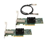 aqxreight MNPA19 10Gb + PCIE Adaptateur | Comprend un câble Dac de 3,28 pieds, un réseau Ethernet LAN 10 Gbit/s, compatible avec les emplacements Pcie X8 X16