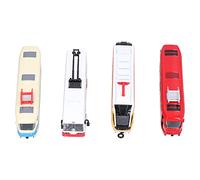 aqxreight Modèle de Bus Ferroviaire à Grande Vitesse, Modèle de Collection de Véhicules à Tirer, Jouet pour Enfants, la volonté et Le Mouvement, Le Modèle Peut-il Fonctionner avec Traction ? Retour