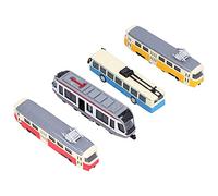 aqxreight Modèle de Bus Ferroviaire à Grande Vitesse, Modèle de Collection de Véhicules à Tirer, Jouet pour Enfants, la volonté et Le Mouvement, Le Modèle Peut-il Fonctionner avec Traction ? Retour