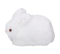 aqxreight Modèle de Simulation de Lapin en Peluche, Décoration de Maison Mignonne, Jouets d'animaux en Peluche Réalistes pour Noël et Anniversaire, C'est Un Lapin en Unique, en Réaliste,